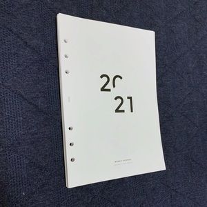 8Lotus Week on Two Pages for A5 size rings planner